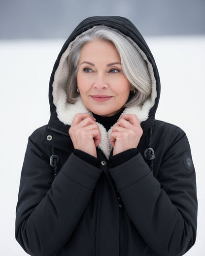 Magdalena | Alpejska parka sherpa na zimę