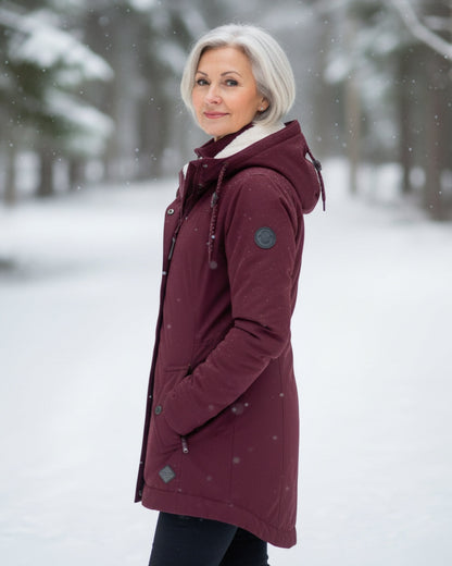 Magdalena | Alpejska parka sherpa na zimę