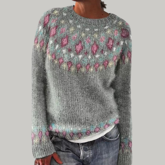 Candice | Vintage Islandzki Sweter Wełniany