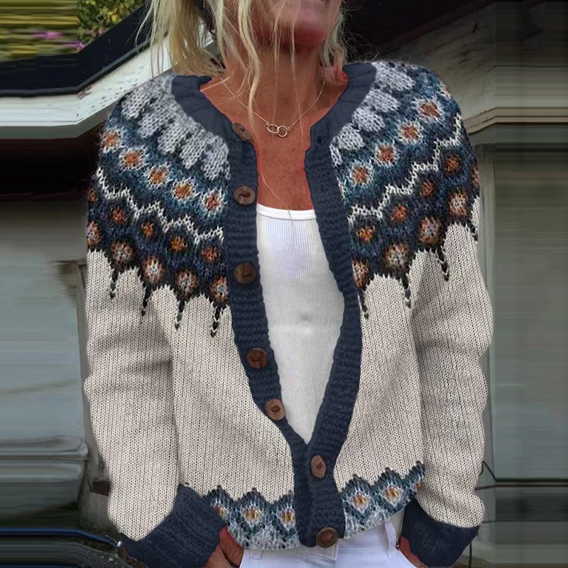 Kylie | Vintage Islandzki Sweter z Wełny