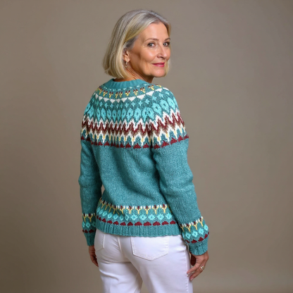 Serenity | Vintage Islandzki Sweter z Wełny