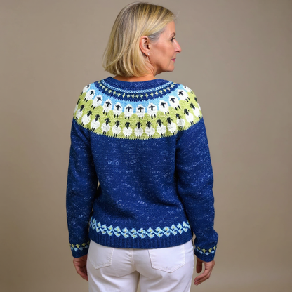 Sophie | Vintage Islandzki Sweter z Wełny
