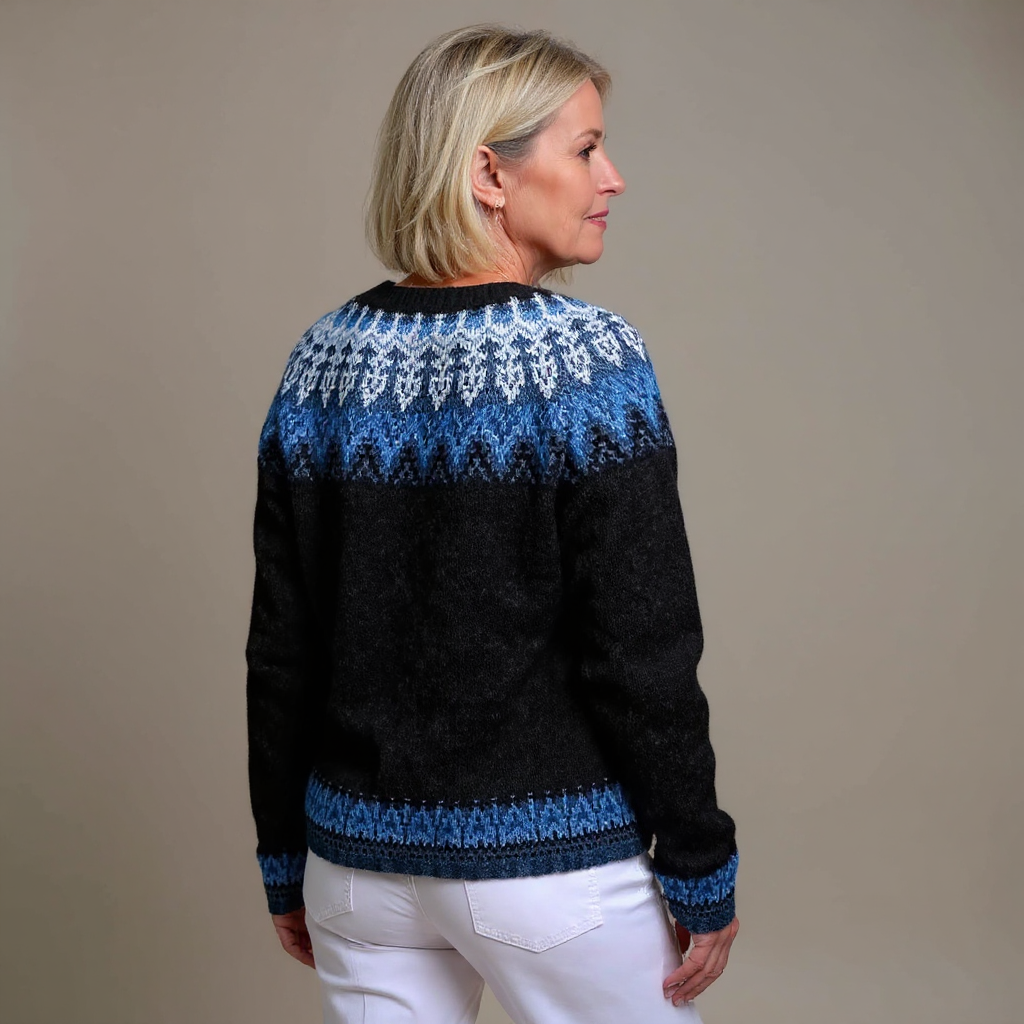 Givanna | Vintage Islandzki Sweter z Wełny