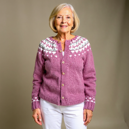 Maya | Vintage Islandzki Sweter z Wełny