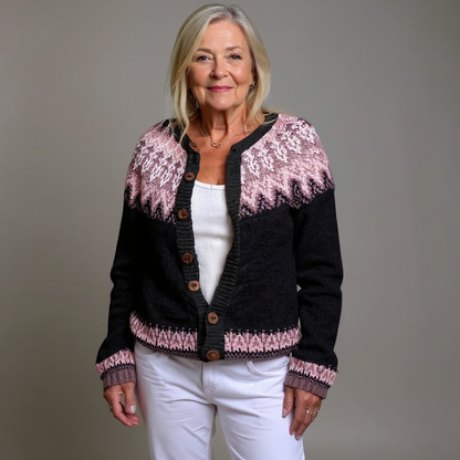 Lydia | Vintage Islandzki Sweter z Wełny