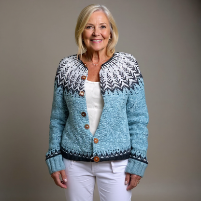 Clara | Vintage Islandzki Sweter z Wełny