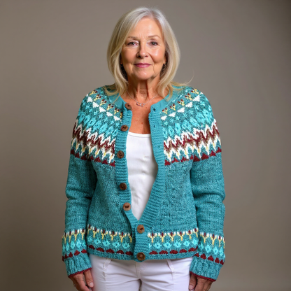 Serenity | Vintage Islandzki Sweter z Wełny