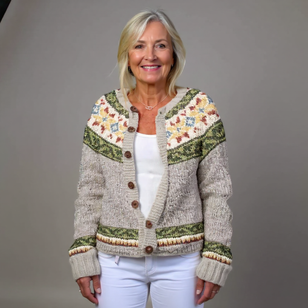 Jesień | Vintage Islandzki Sweter