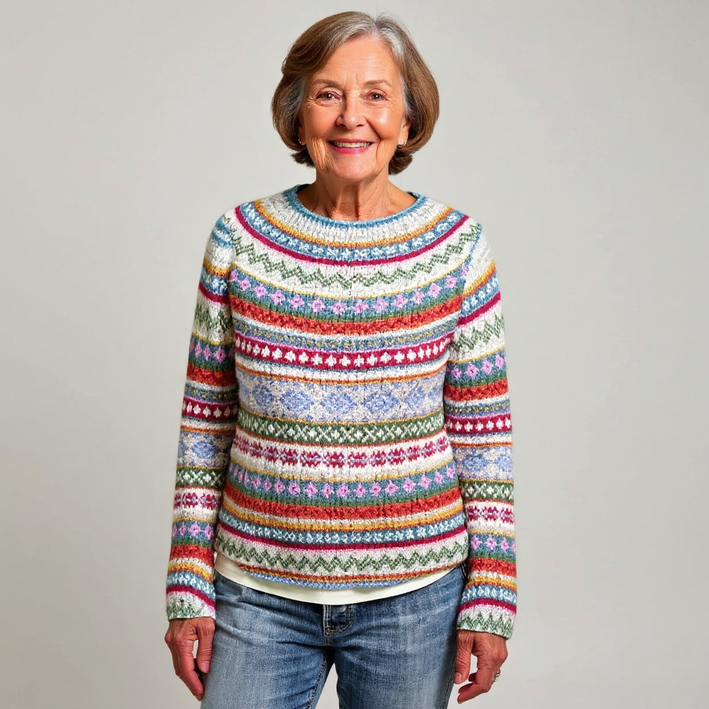 Camila | Vintage Islandzka Wełniana Sweter