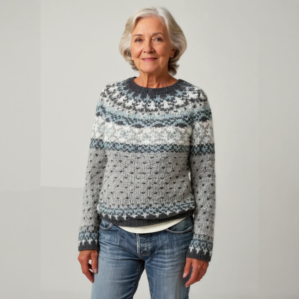 Amelia | Vintage Islandzki Sweter Wełniany