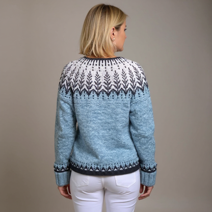 Clara | Vintage Islandzki Sweter z Wełny